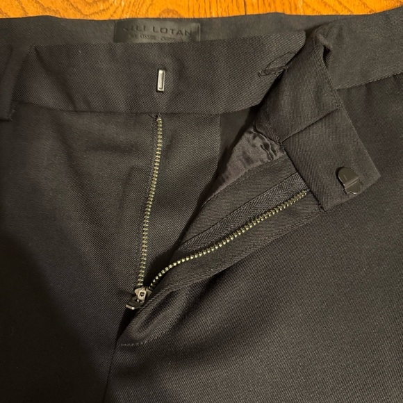 Nili Lotan French Military Wool Blend Cropped Jogger Pants in Black Sz 8 Chic - Picture 7 of 16